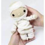 Halloween Toy Mummy Amigurumi Crochet Pattern