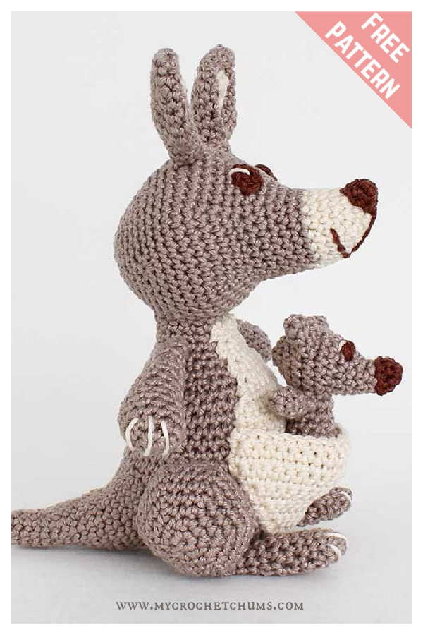 Kangaroo Amigurumi Free Crochet Pattern 