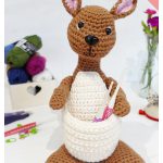 Kangaroo Pencil Holder Free Crochet Pattern