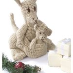 Mama Kangaroo and Joey Amigurumi Free Crochet Pattern