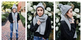 Marlo Hat and Scarf Set Free Crochet Pattern and Video Tutorial