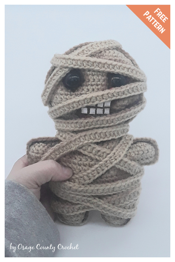 Mason the Mummy Amigurumi Free Crochet Pattern