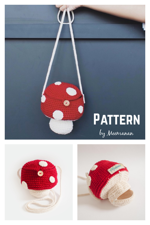 Mini Mushroom Bag Crochet Pattern