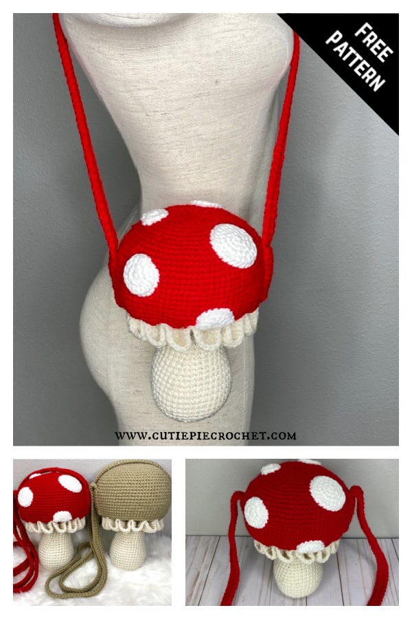 Mushroom Purse Free Crochet Pattern