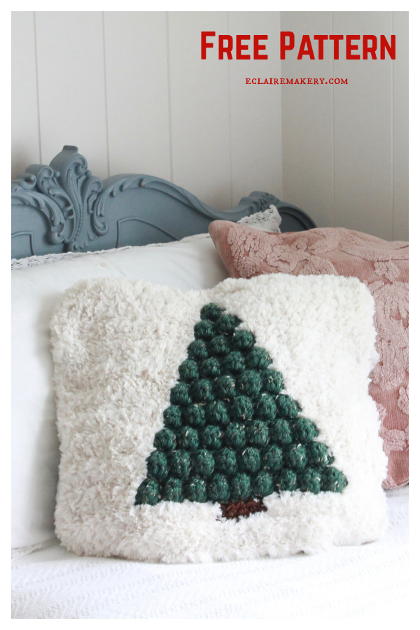 Pinewood Pillow Free Crochet Pattern
