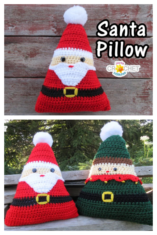 Santa Pillow Crochet Pattern