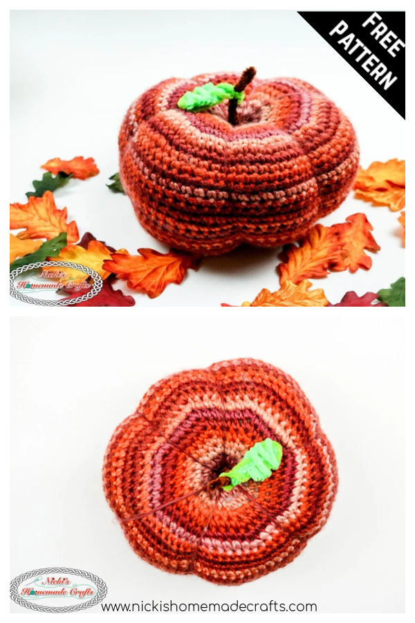 Striped Pumpkin Free Crochet Pattern