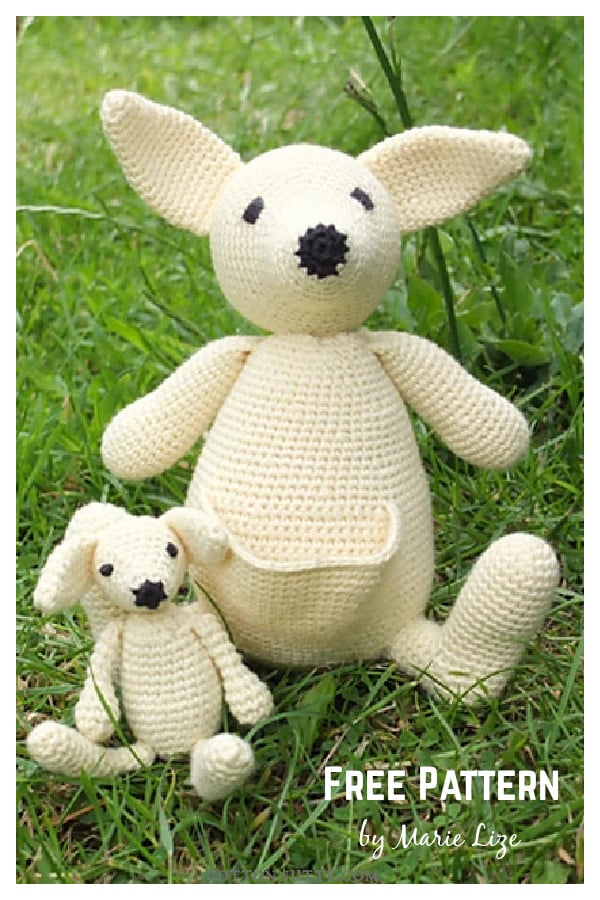 Suzy and Toby Kangaroo Amigurumi Free Crochet Pattern