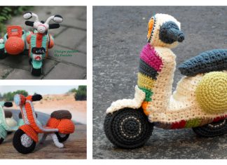 Vespa Scooter Amigurumi Crochet Patterns