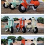 Vespa Scooter Amigurumi Free Crochet Pattern