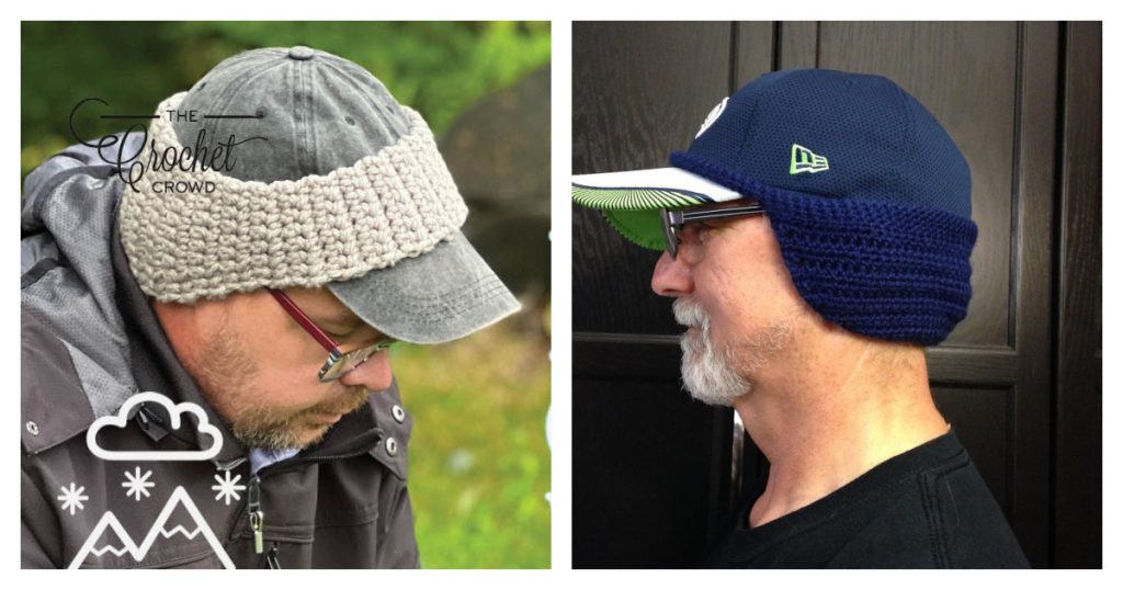 Baseball Cap Earwarmer Crochet Patterns