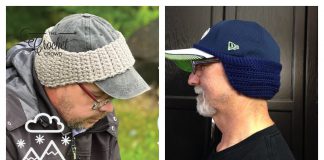 Baseball Cap Earwarmer Crochet Patterns