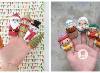Christmas Finger Puppets Crochet Patterns