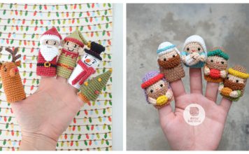 Christmas Finger Puppets Crochet Patterns