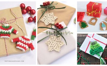 Christmas Gift Tag Free Crochet Pattern