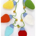 Christmas Lights Garland Free Crochet Pattern