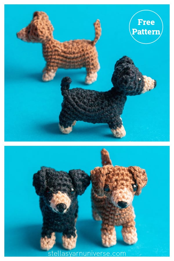 Dachshund Amigurumi Sausage Dog Free Crochet Pattern 