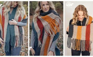 Easy Bonfire Scarf Free Crochet Pattern and Video Tutorial