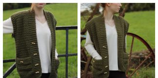 Easy Vest Free Crochet Pattern and Video Tutorial