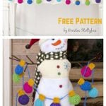 Holiday Light Bulb Garland Free Crochet Pattern