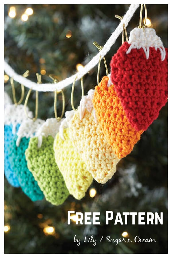 Holiday Lights Garland Free Crochet Pattern