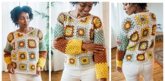 Joan Granny Sweater Free Crochet Pattern and Video Tutorial