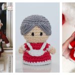 Mrs. Claus Amigurumi Crochet Patterns