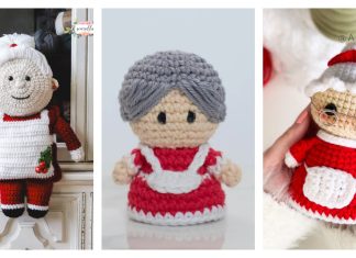 8 Mrs. Claus Amigurumi Crochet Patterns Free & Paid