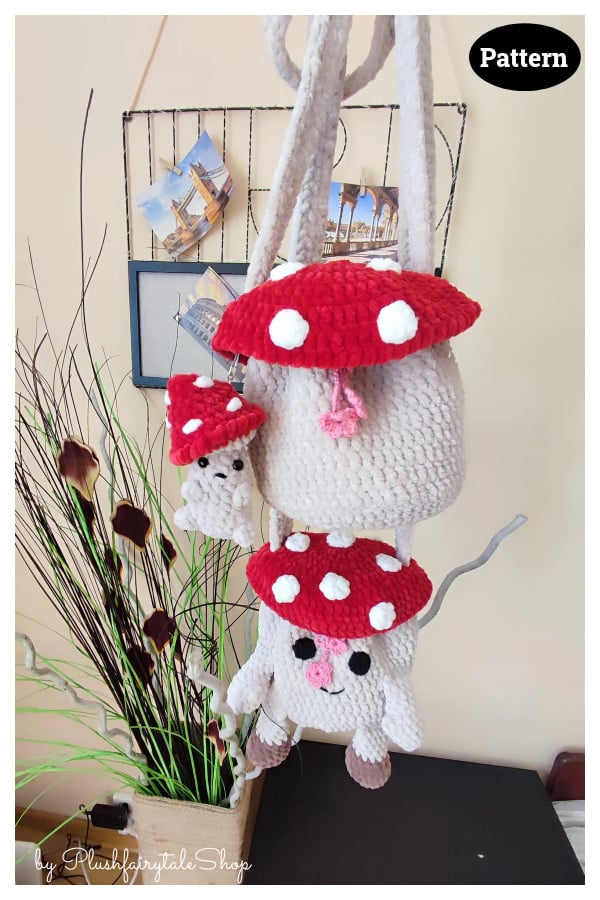 Mushroom Bucket Bag Crochet Pattern