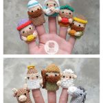 Nativity Christmas Finger Puppet Crochet Pattern