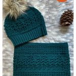 Rustic Pines Beanie and Cowl Free Crochet Pattern