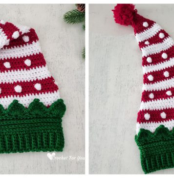 Santa Helper Elf Hat Free Crochet Pattern