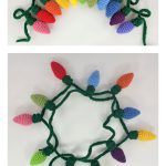 Scrap-Buster Holiday Light Garland Free Crochet Pattern