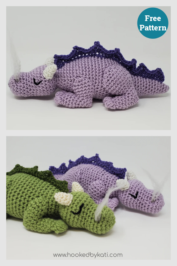 Sleeping Baby Dragon Free Crochet Pattern