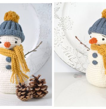 Snowman Amigurumi Free Crochet Pattern