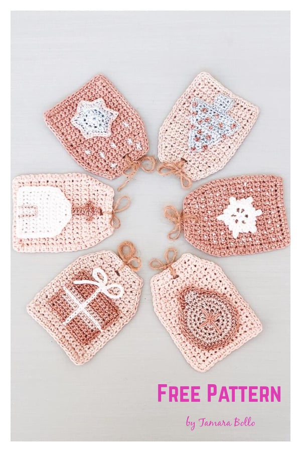 Whimsical Christmas Tags Free Crochet Pattern