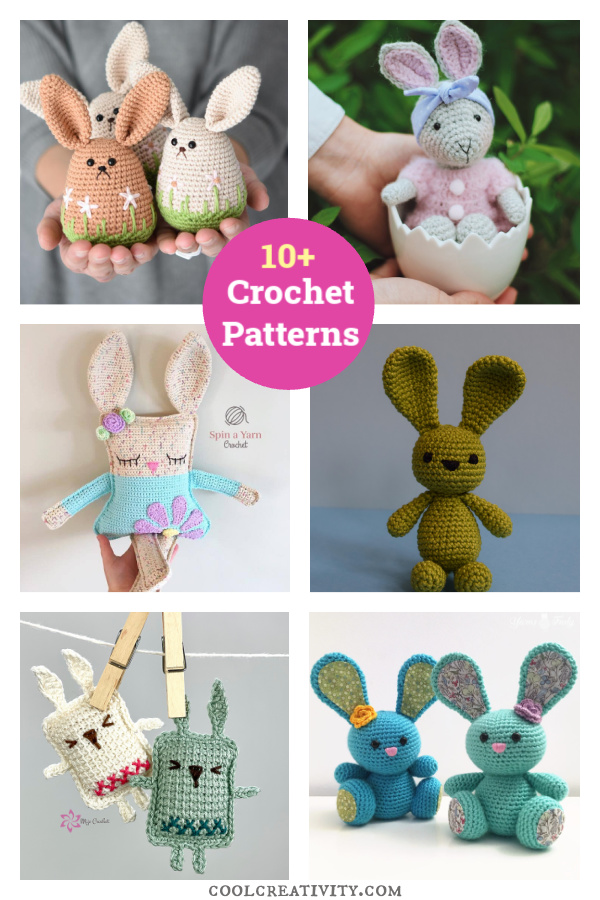10+ Amigurumi Spring Bunny Crochet Patterns 