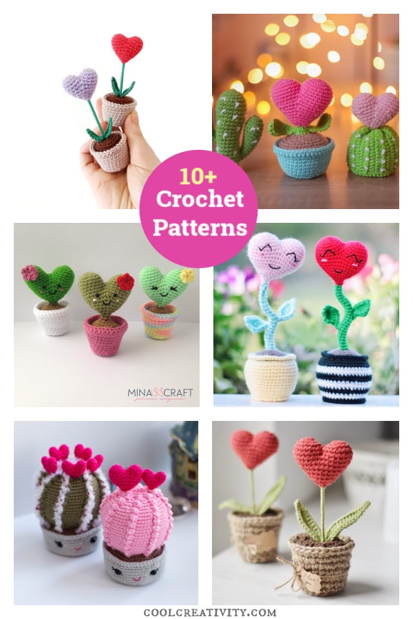10+ Valentine Heart Plants Crochet Pattern 