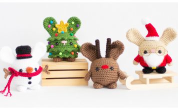 Amigurumi Christmas Bunnies Free Crochet Pattern
