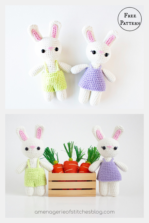 Amigurumi Spring Bunny Free Crochet Pattern 