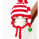 Baby Candy Cane Elf Hat Free Crochet Pattern