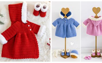 Baby Coat With Hood Free Crochet Pattern and Video Tutorial