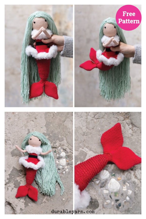 Christmas Mermaid Marella Free Crochet Pattern