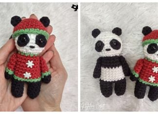 Christmas Panda Free Crochet Pattern