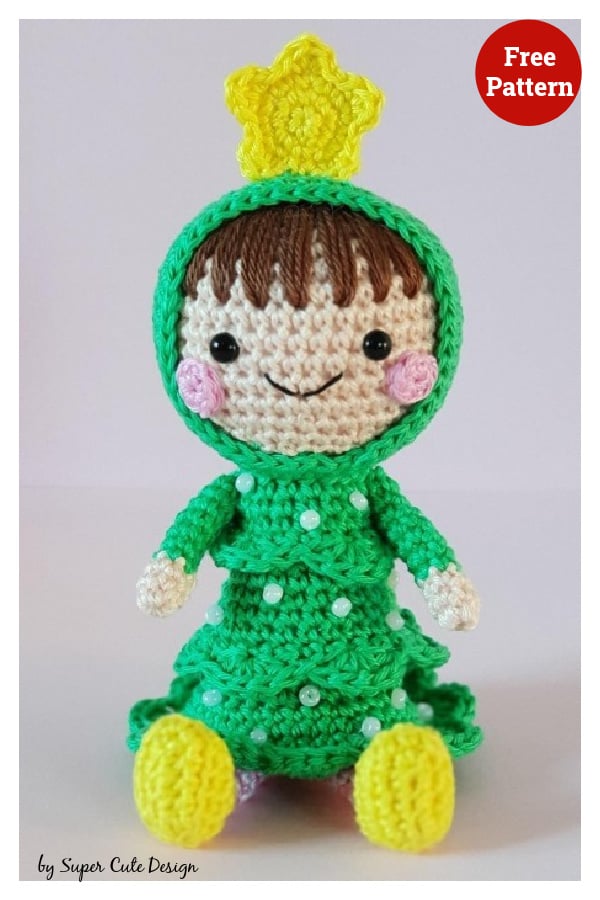 Christmas Tree Doll Free Crochet Pattern