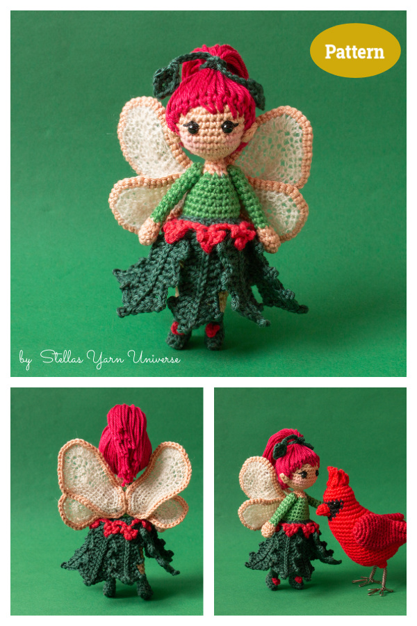 Holly the Yule Fairy Crochet Pattern