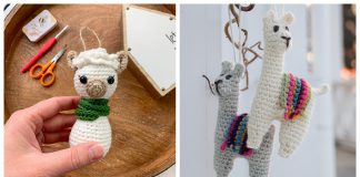 Llama Ornament Free Crochet Pattern