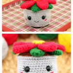 Poinsettia Amigurumi Free Crochet Pattern