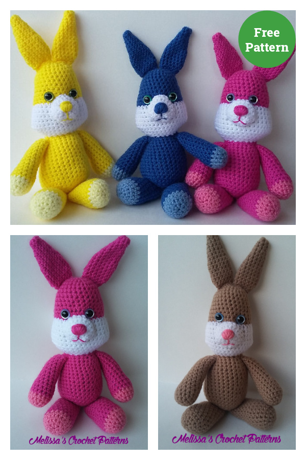 Spring Bunnies Amigurumi Free Crochet Pattern 