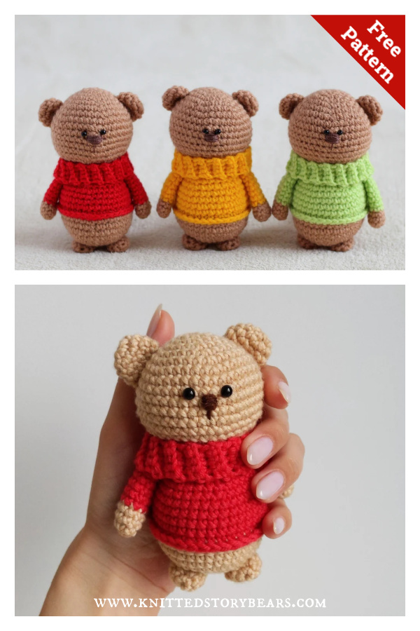 Teddy Bear Amigurumi Free Crochet Pattern 